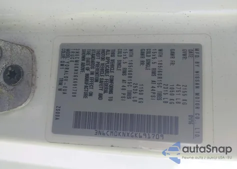 2016 Nissan Nv200 S from USA, damaged, VIN 3N6CM0KNXGK691709